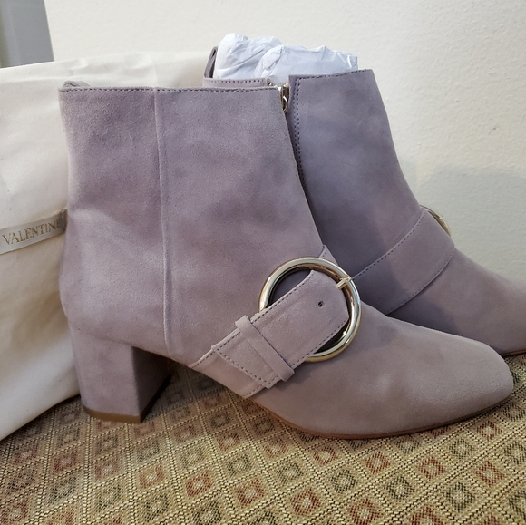 FRANCES VALENTINE GRAY SUEDE BOOTS - Picture 4 of 4